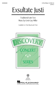 Exsultate Justi Three-Part Mixed choral sheet music cover Thumbnail